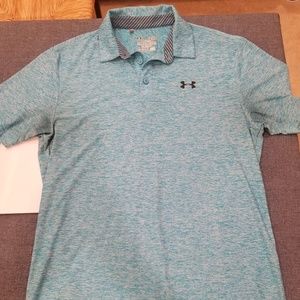 Under Armour Light Heather Blue Golf Shirt Polo
